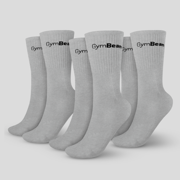 3/4 Socken (3er-Pack) in Grey - GymBeam L