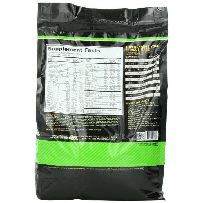 Serious Mass - Optimum Nutrition 5450 g - Schokolade