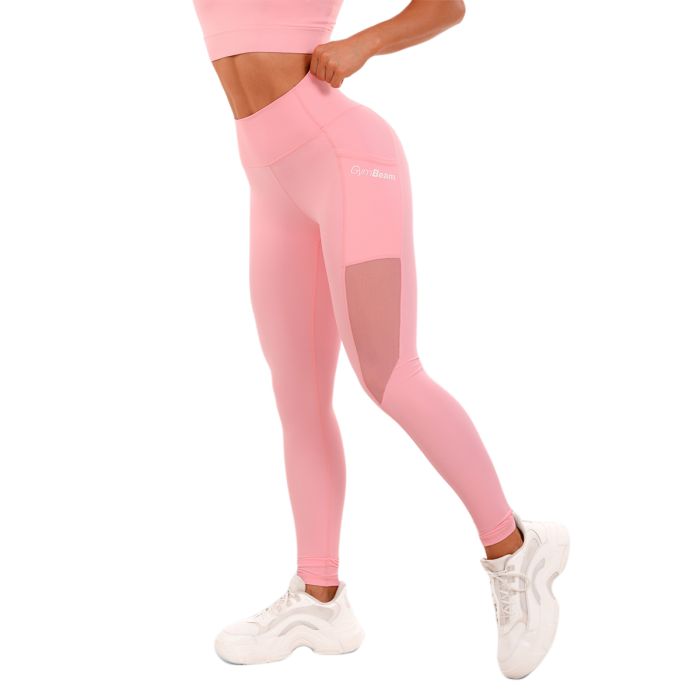 Mesh Panel Leggings für Frauen Pink - GymBeam M