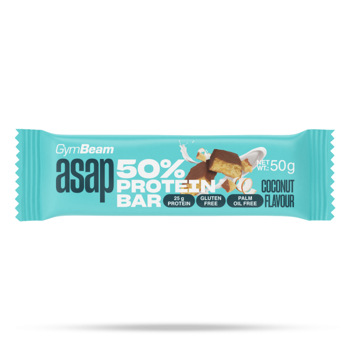 ASAP 50% Protein Bar – GymBeam 50 g - coconut