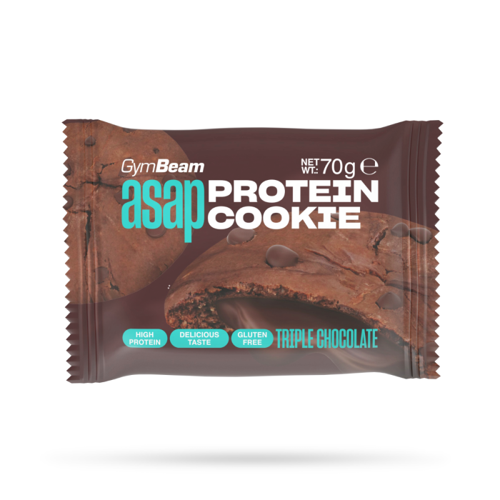 ASAP Protein Cookie - GymBeam 70 g - dreifache Schokolade