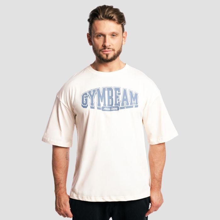 Athletic Society Boxy T-shirt Cream - GymBeam XL