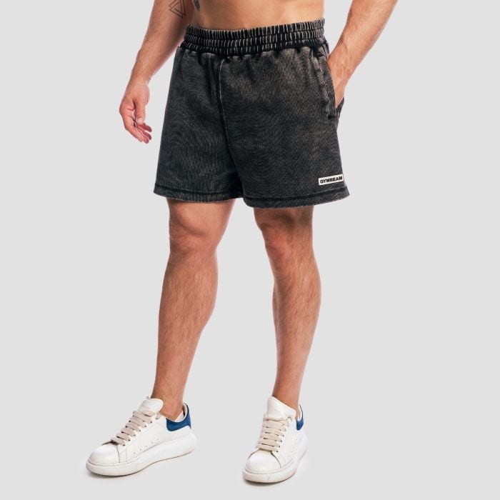 Aura Shorts Washed Black - GymBeam L