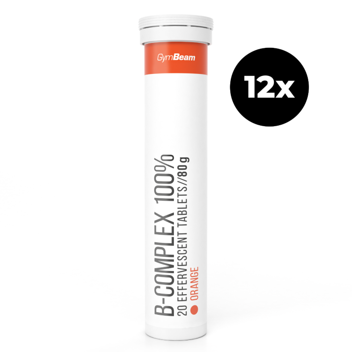 B-Komplex 100% Brausetabletten - GymBeam 20 Tabletten