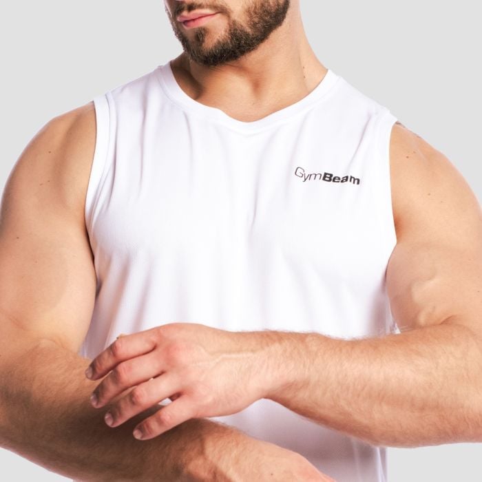 Base Mesh Tanktop White - GymBeam L