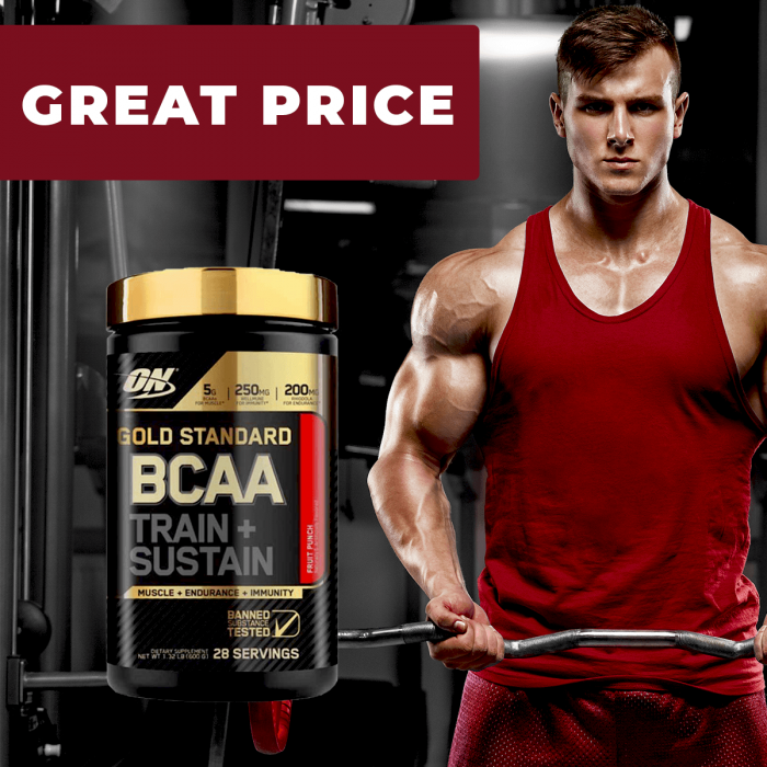 Gold Standard BCAA Train Sustain - Optimum Nutrition Himbeere