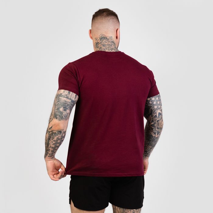 Beam T-Shirt Burgundy - GymBeam L