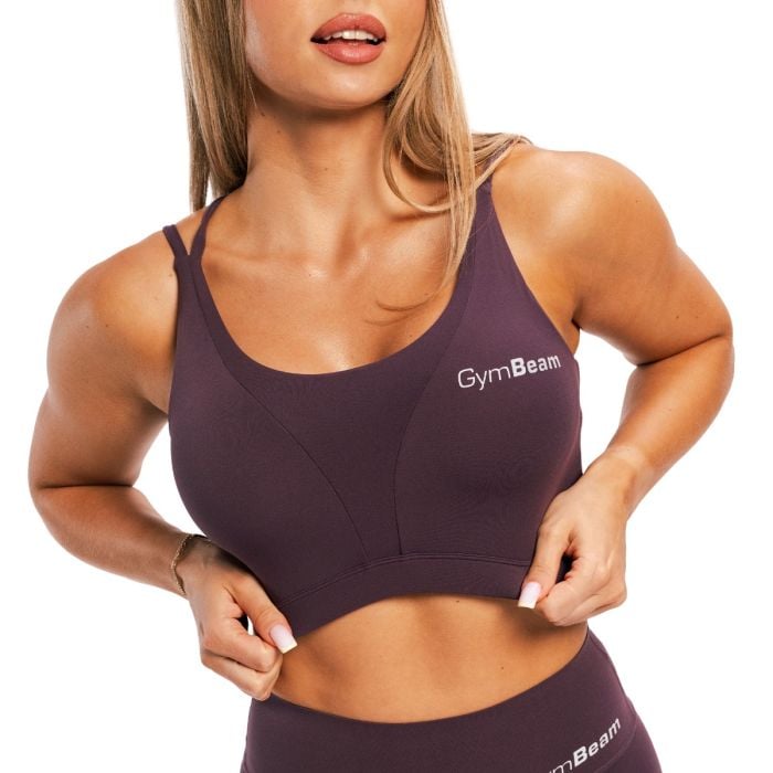 BEAT Sports Bra Berrywood - GymBeam L