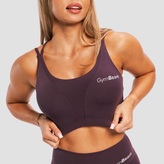 BEAT Sports Bra Berrywood - GymBeam L