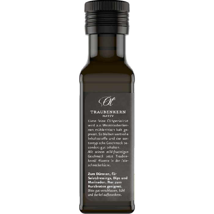 BIO Jungfern Traubenkernöl - Ölmühle Solling  100 ml