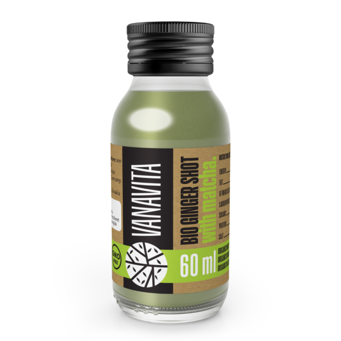 BIO Ingwershot mit Matcha - VanaVita 60 ml