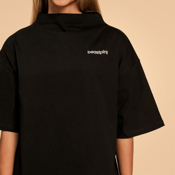 Bliss Oversized Top für Frauen in Black - BeastPink M