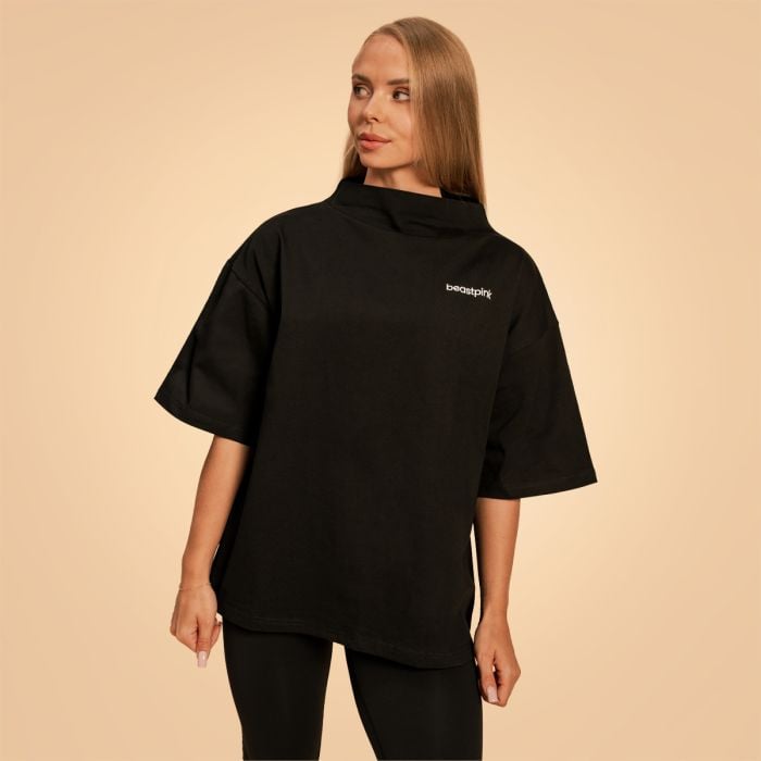 Bliss Oversized Top für Frauen in Black - BeastPink M