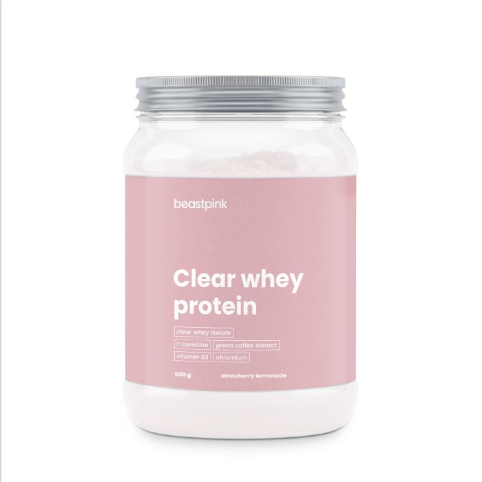 Clear Whey Protein - BeastPink - GymBeam 500 g - strawberry lemonade