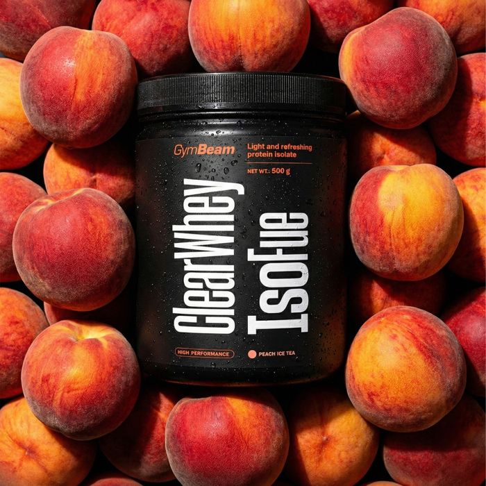 Clear Whey IsoFue - GymBeam 500 g - peach ice tea