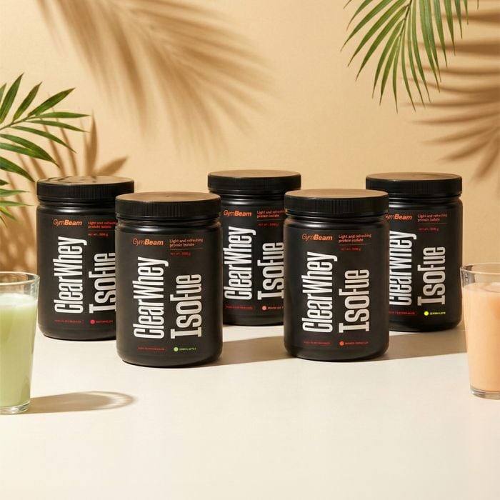 Clear Whey IsoFue - GymBeam 500 g - peach ice tea