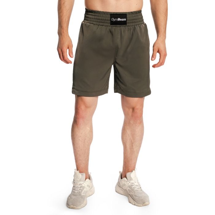 Combat Boxing Shorts Olive Grey - GymBeam XL