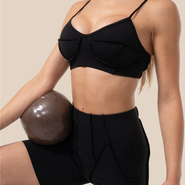 Sutien Sport Cosmo Black - GymBeam L