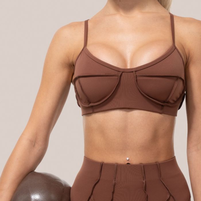 Sutien Sport Cosmo Brown - GymBeam L