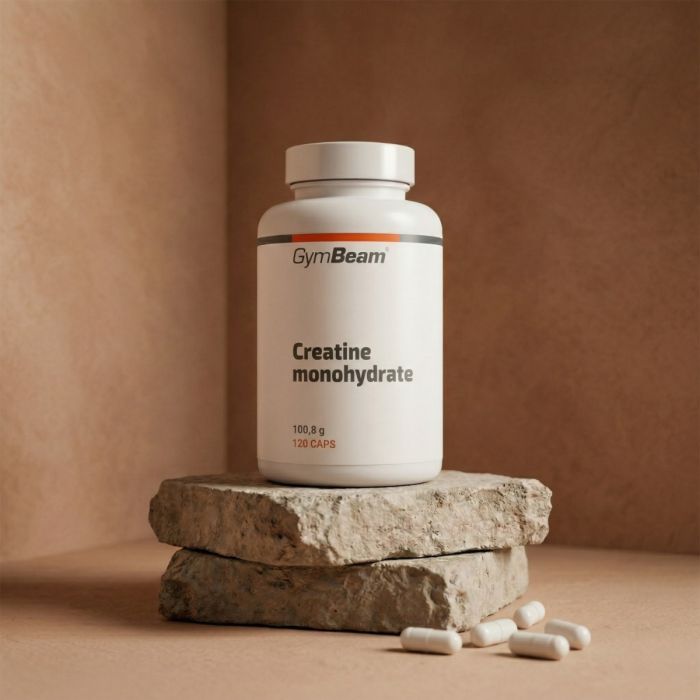 Creatine monohydrate - GymBeam 120 caps - 00