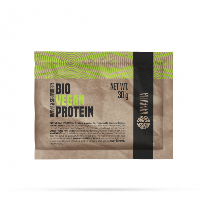Veganes Bio-Protein - Probe - VanaVita 30 g - Schokolade und Beeren