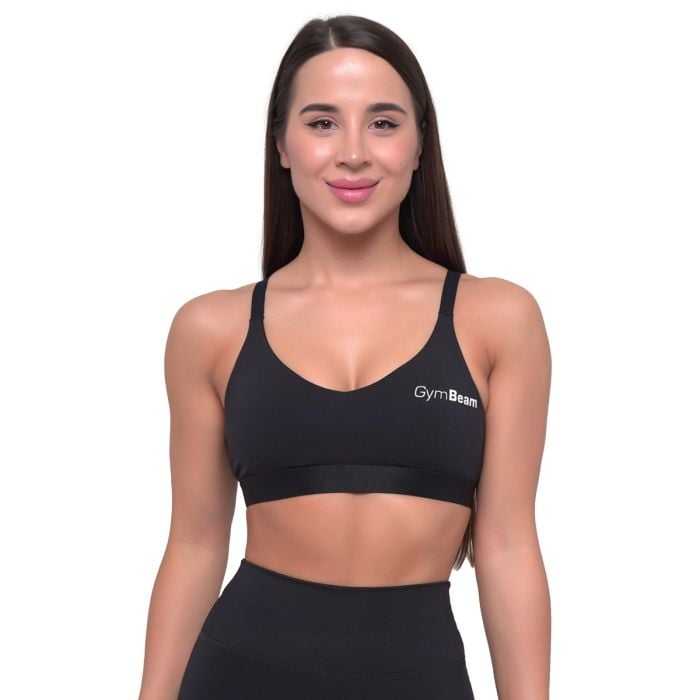 Essence String Sports Bra Black - GymBeam M