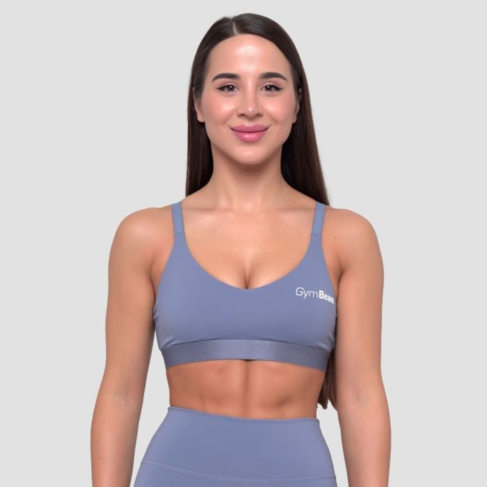 Essence String Sports Bra Denim Blue - GymBeam S