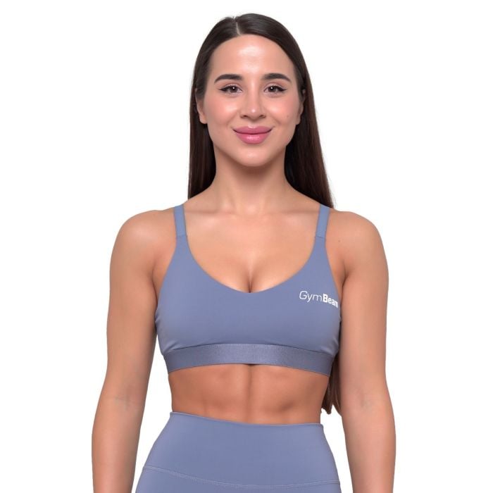 Essence String Sports Bra Denim Blue - GymBeam S