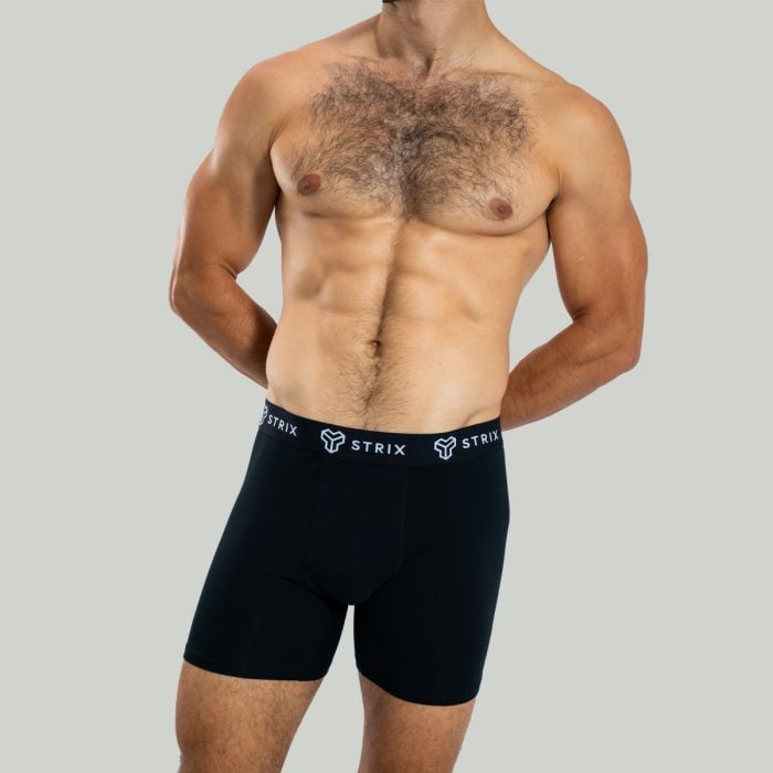 Essential Boxershorts für Männer 2er-Pack in Black - STRIX L