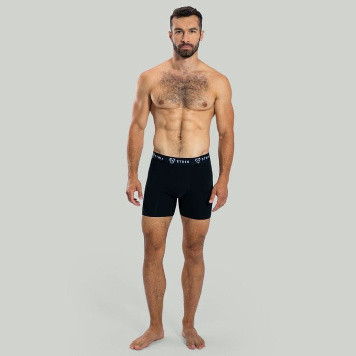 Essential Boxershorts für Männer 2er-Pack in Black - STRIX L
