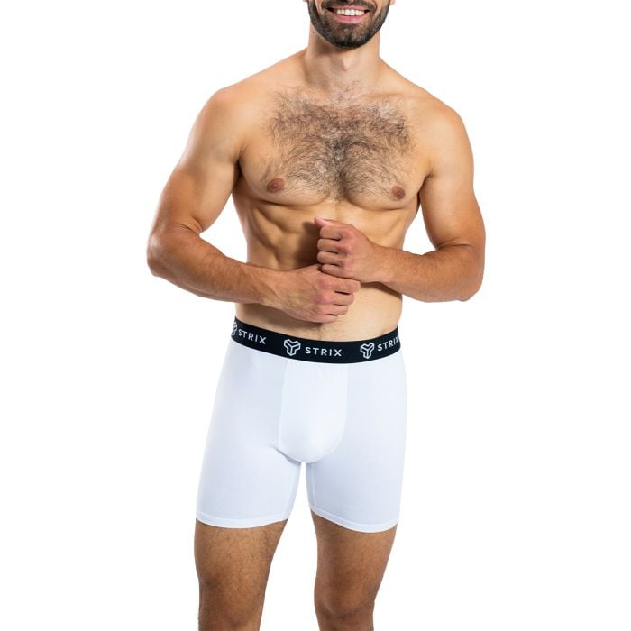 Essential Boxershorts für Männer 2er-Pack in White - STRIX L