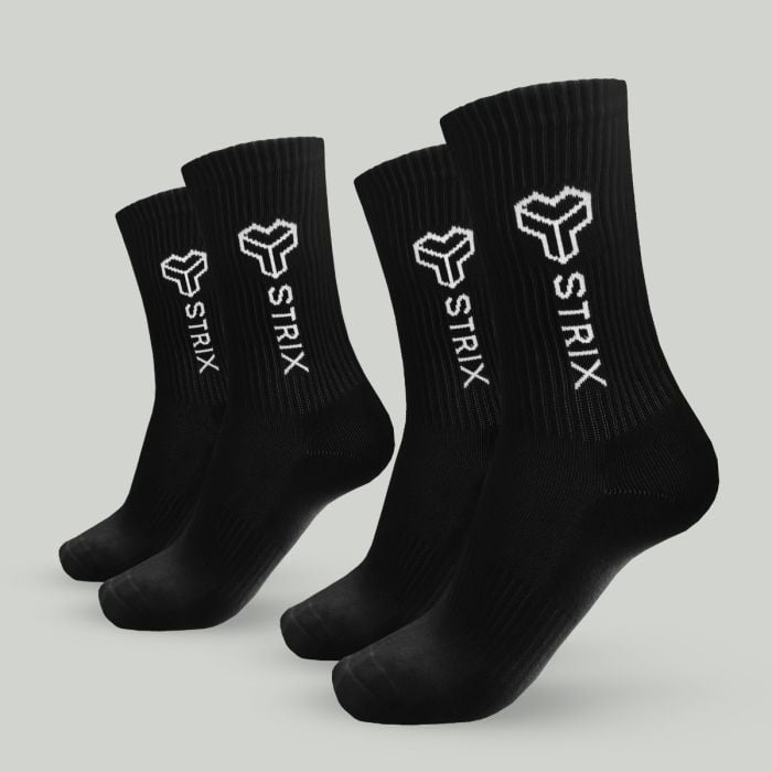 Essential Crew Socken im 2er-Pack in Black - STRIX XL