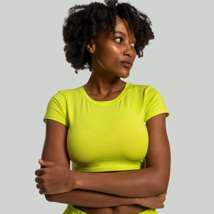 Essential Crop Top für Frauen Chartreuse - STRIX M
