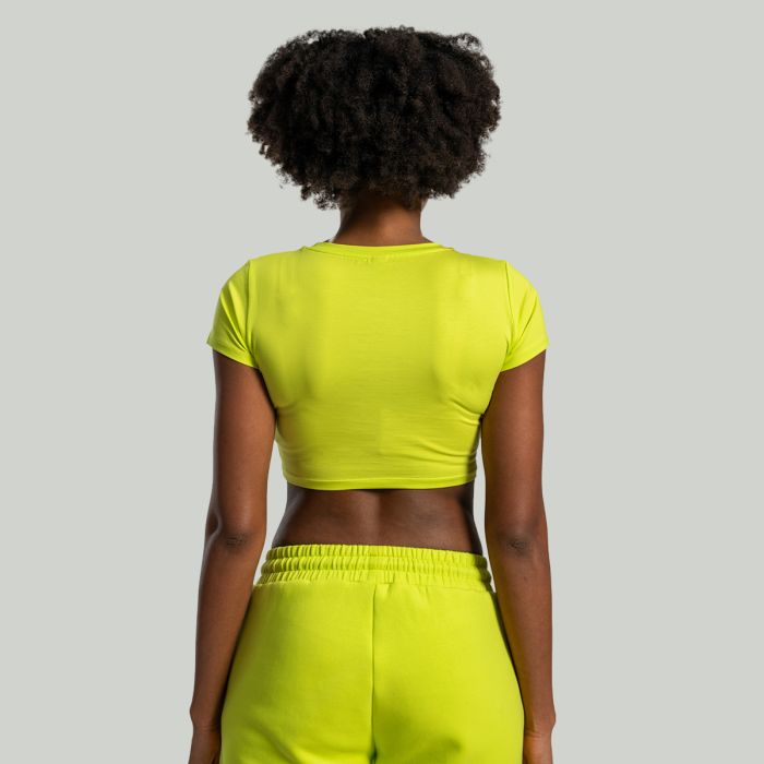Essential Crop Top für Frauen Chartreuse - STRIX M