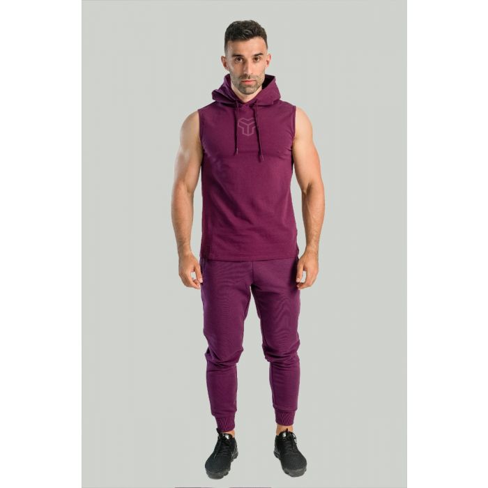Essential Hoodie Tank-Top in Plum - STRIX XXXL