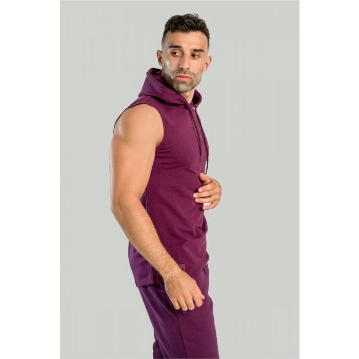 Essential Hoodie Tank-Top in Plum - STRIX XXXL