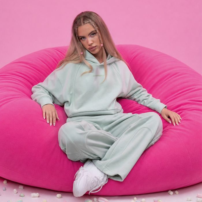 Women‘s Mochi Cropped Hoodie Green - GymBeam L
