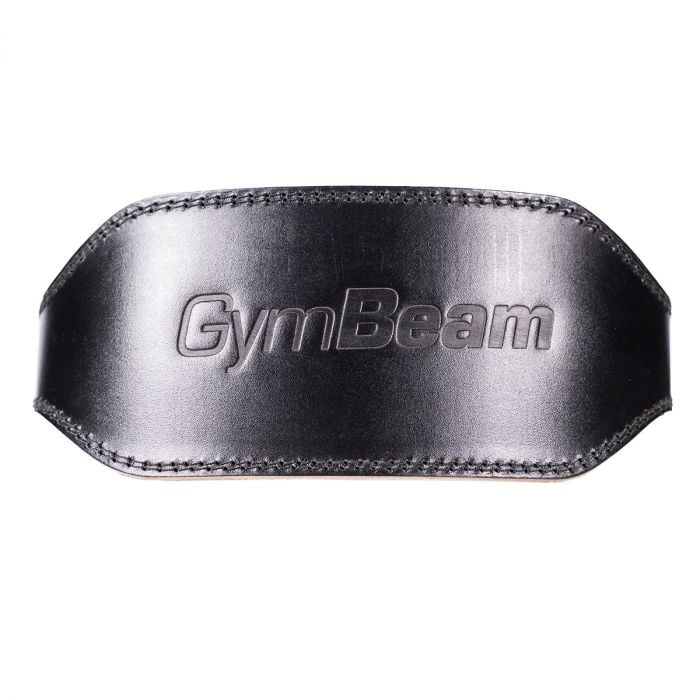 Gewichthebergürtel aus Vollleder in Black - GymBeam L