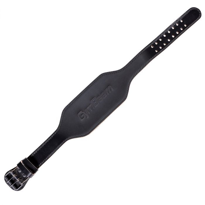 Gewichthebergürtel aus Vollleder in Black - GymBeam L