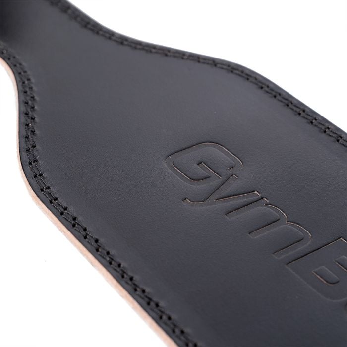 Gewichthebergürtel aus Vollleder in Black - GymBeam L