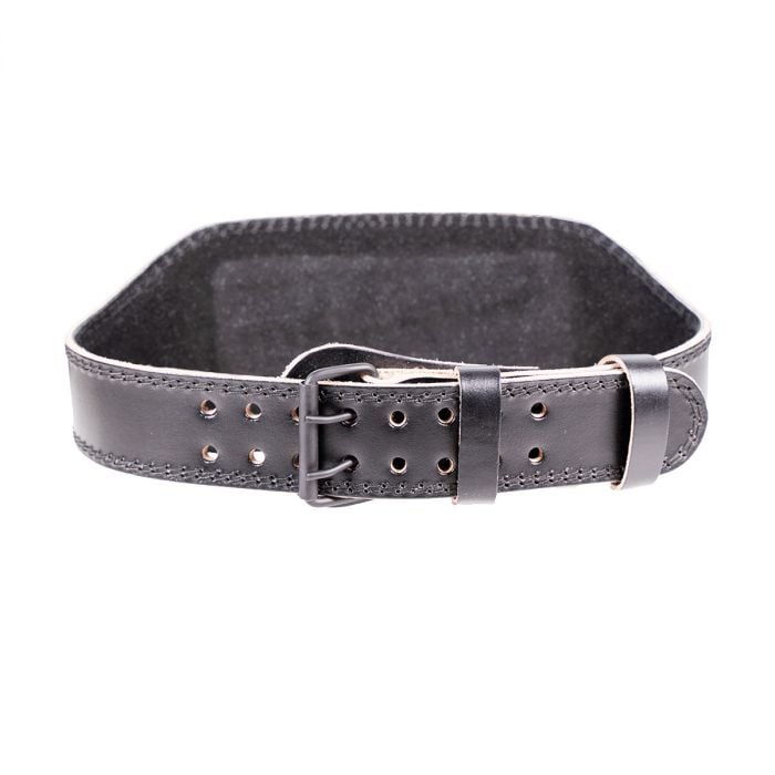 Gewichthebergürtel aus Vollleder in Black - GymBeam L