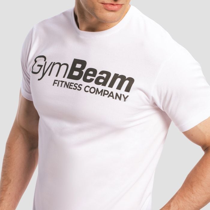 Fitness T-shirt White - GymBeam L
