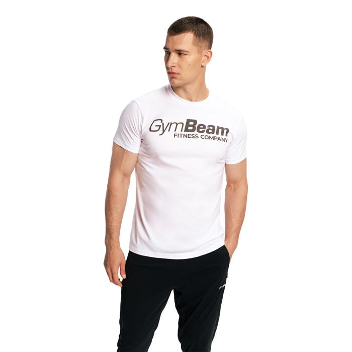 Fitness T-shirt White - GymBeam L