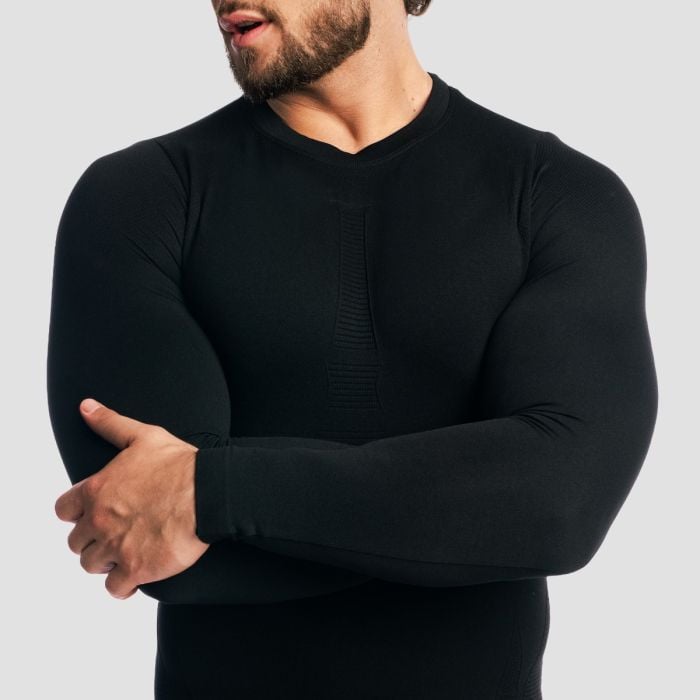 Fuse Longsleeve T-shirt Black - GymBeam M