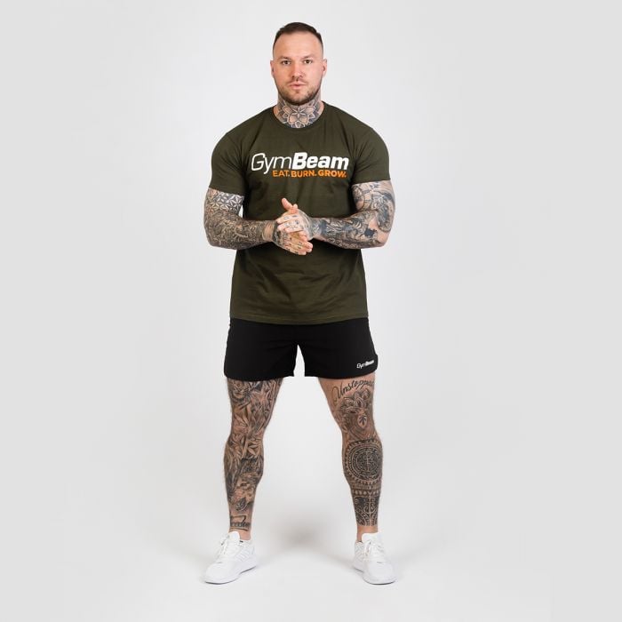 Grow T-shirt Military Green - GymBeam L