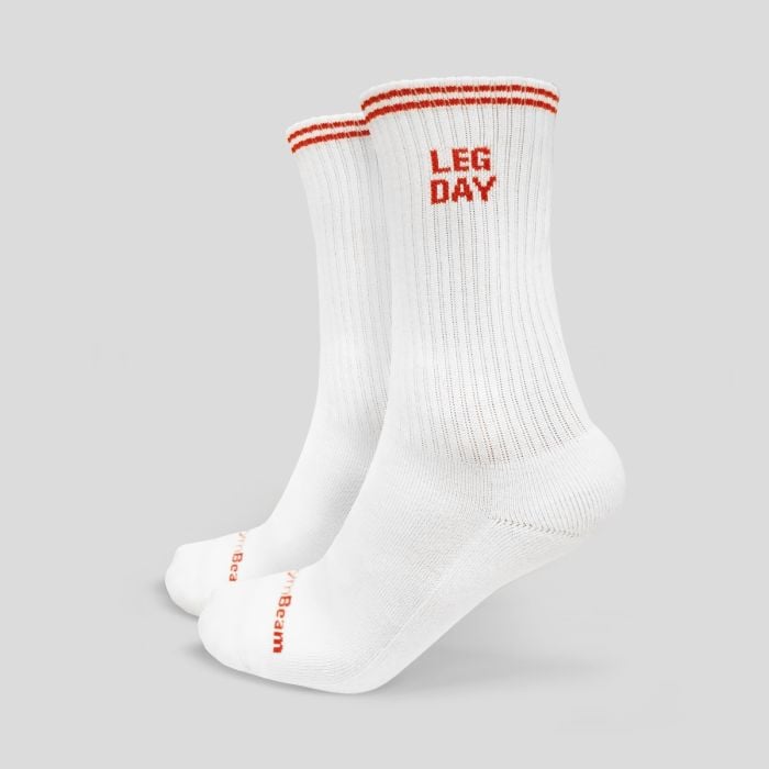 GymRat Socks 3Pack White - GymBeam L