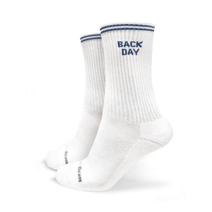 GymRat Socks 3Pack White - GymBeam L