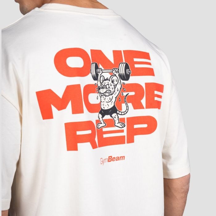 GymRat T-shirt Cream - GymBeam XXL