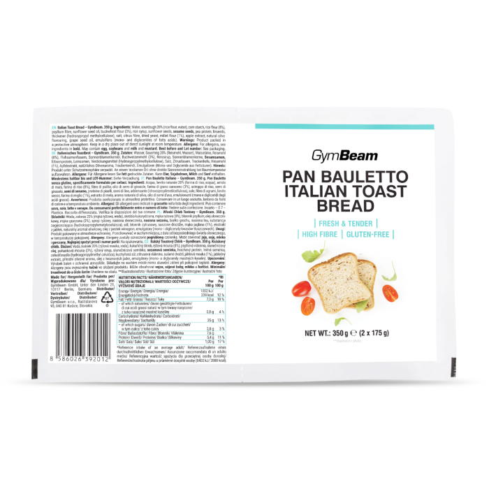 Italienisches Toastbrot - GymBeam 350 g