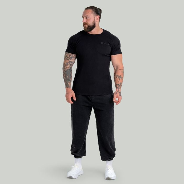 Jogginghose in Washed Black - STRIX L